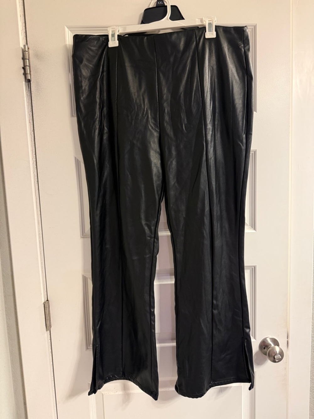SO Black Faux Leather Wide Leg Pants